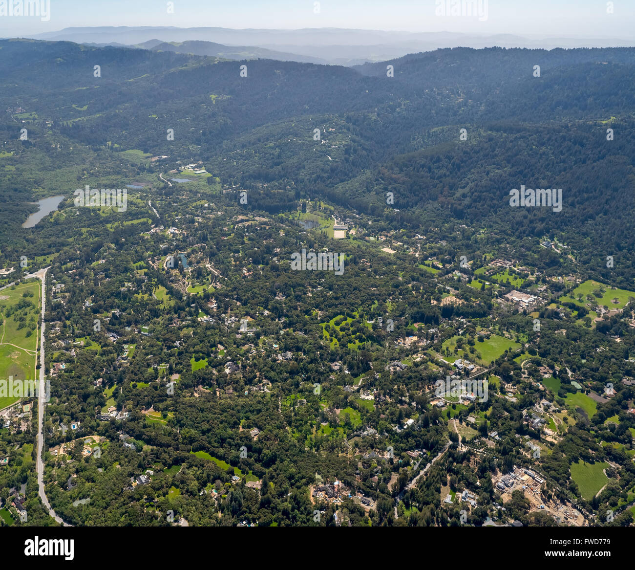 Woodside, California, US, garden, Silicon Valley, California, United States of America, Santa Clara, California, USA, San Jose Stock Photo