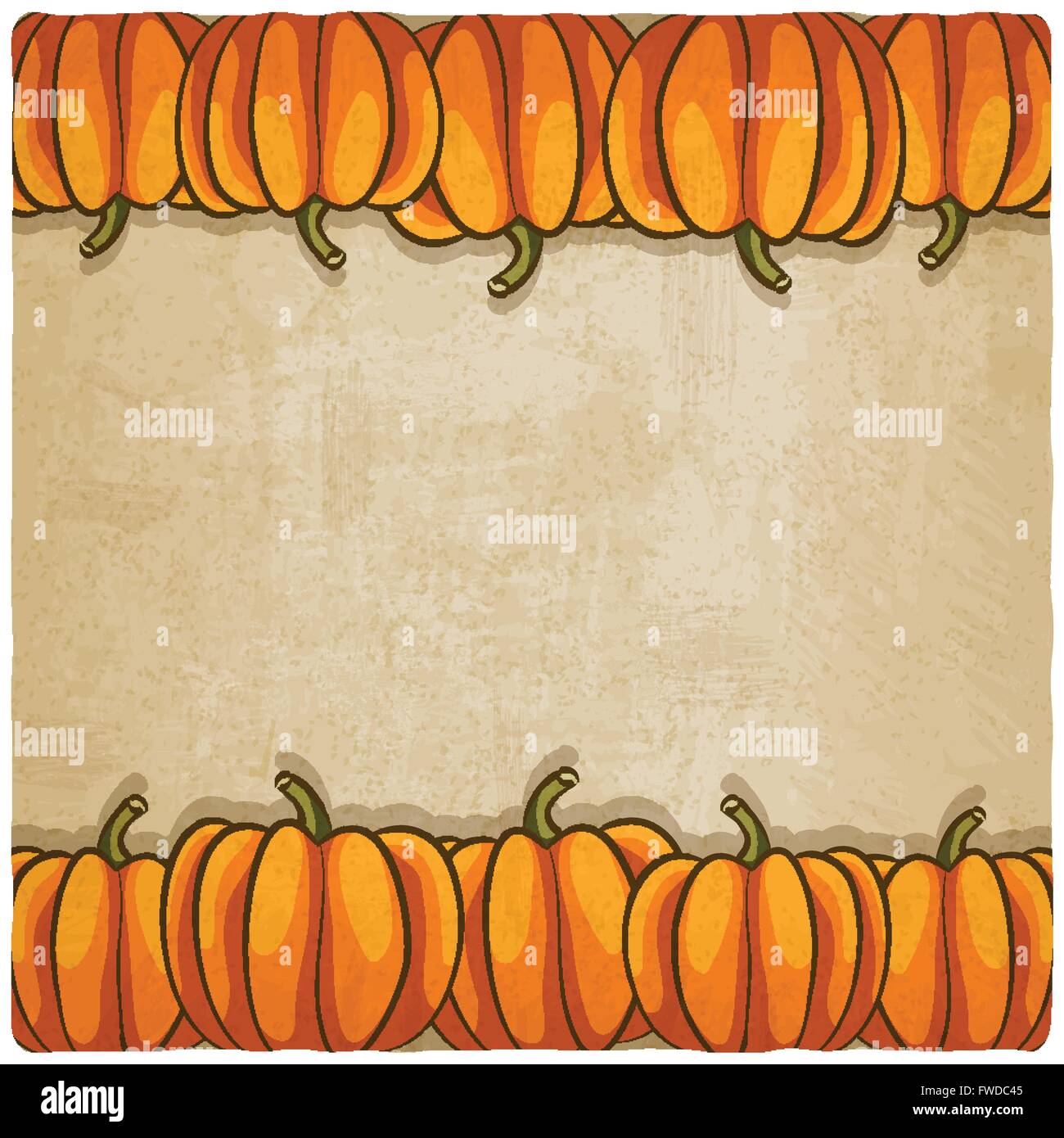 old background with pumpkins - vector illustration Stock Vector Image ...