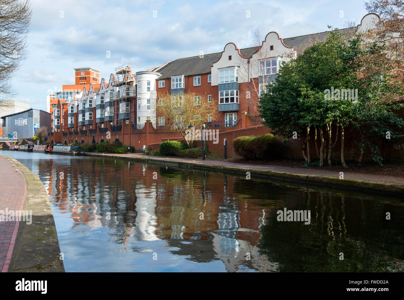 Canalside, Birmingham West Midlands England UK Stock Photo Alamy