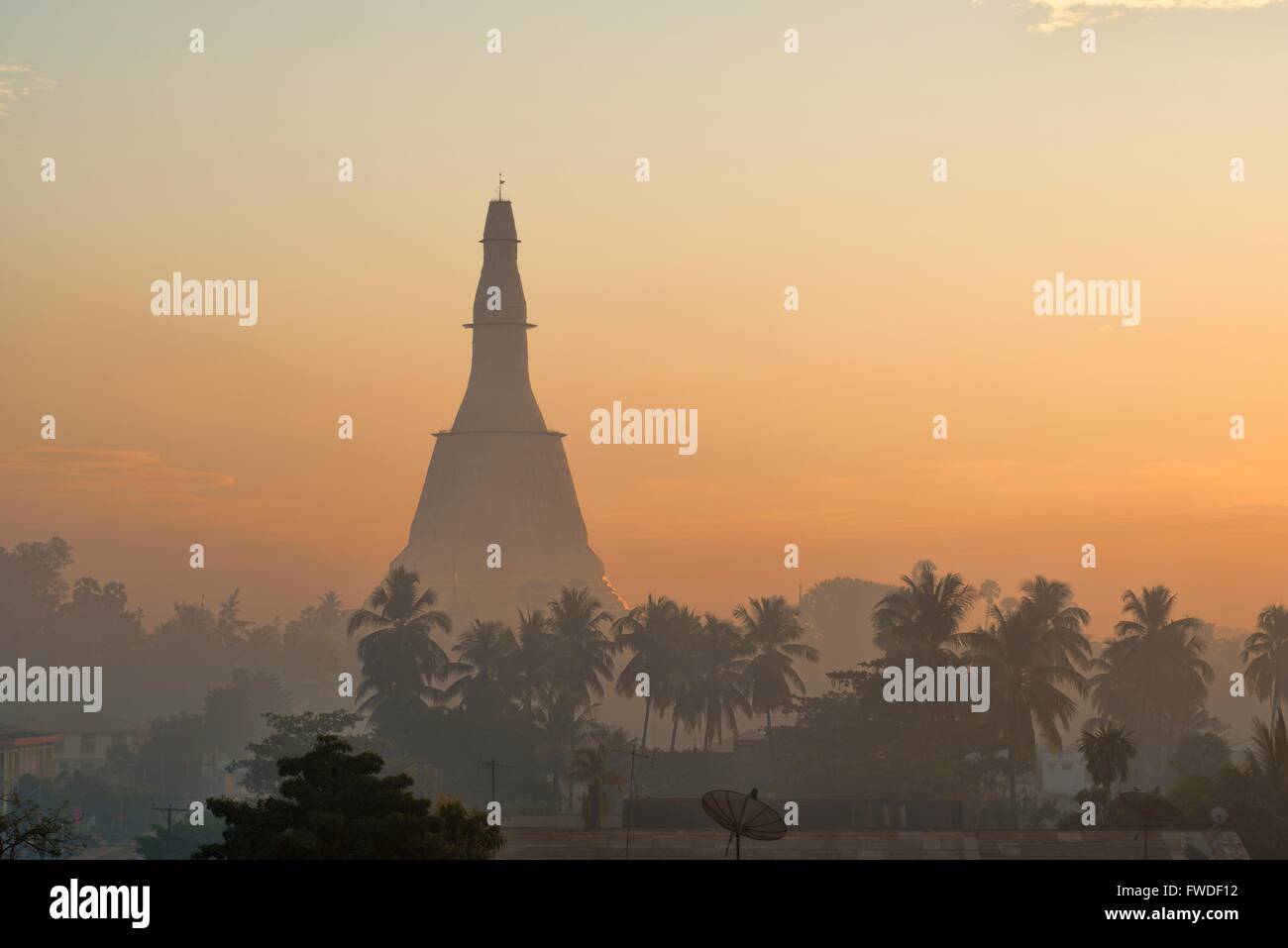 Sunrise in Bago, Myanmar Stock Photo