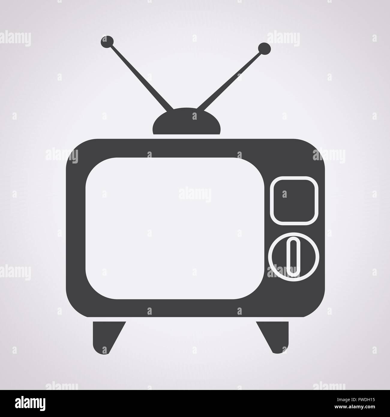 Retro tv icon Stock Vector Image & Art - Alamy