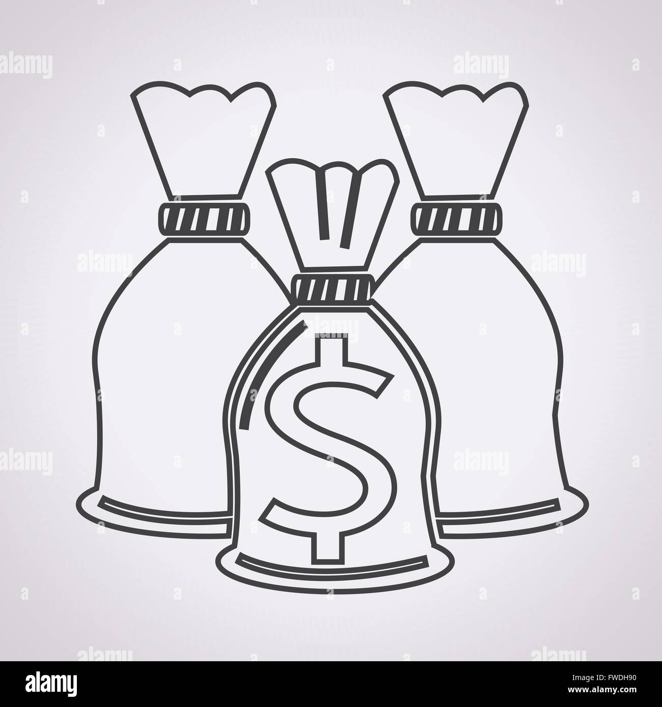 Money Bag Icon Stock Vector Image & Art - Alamy