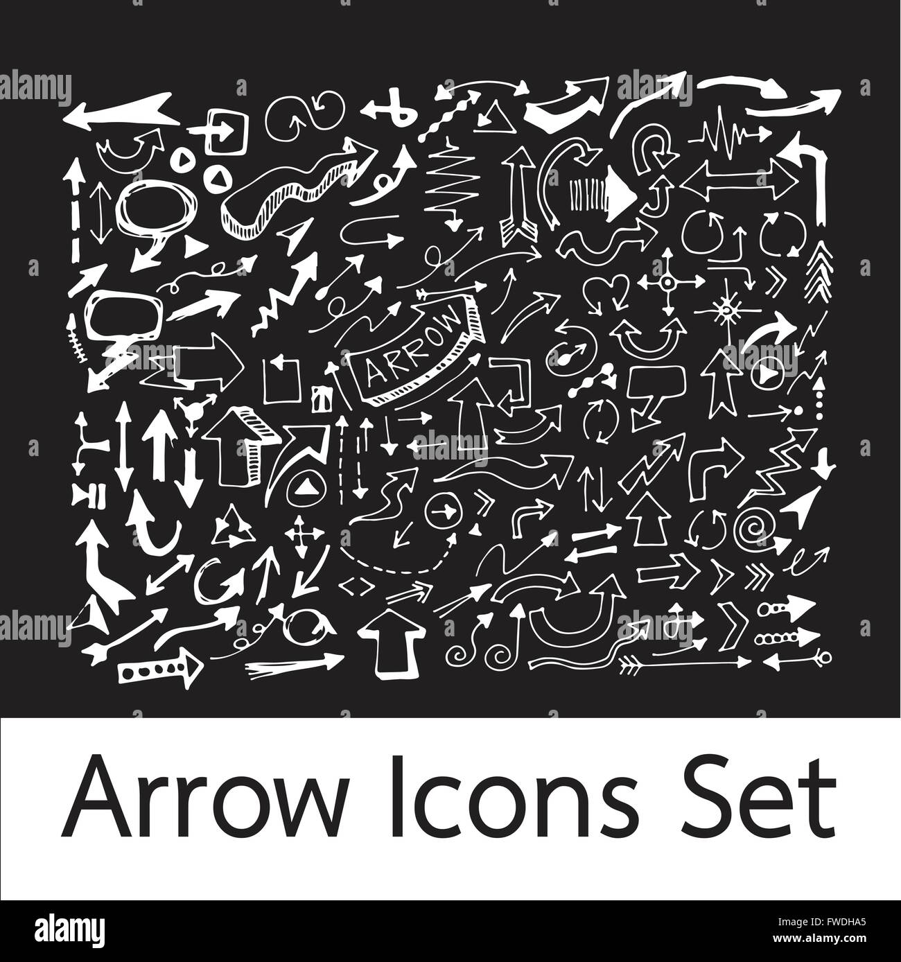 Hand Drawn Arrow Icons Stock Vector Image & Art - Alamy