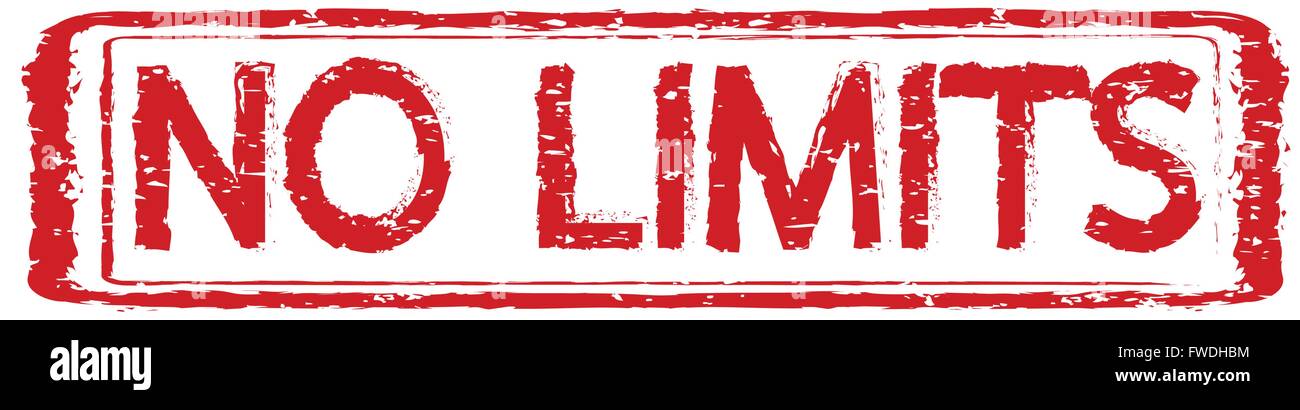 NO LIMITS grunge rubber stamp illustration Stock Vector Image Art Alamy