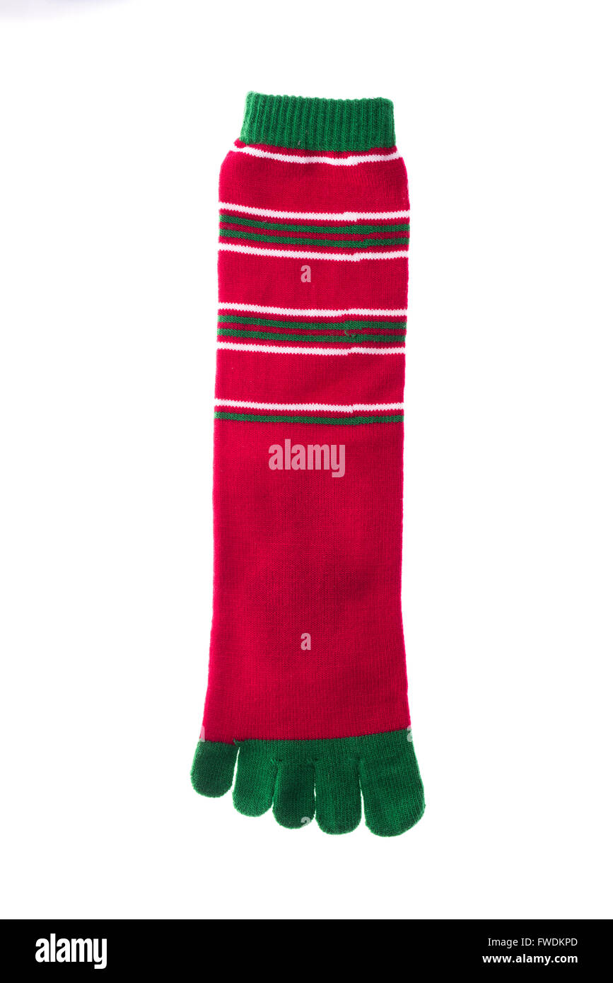 Premium Vector  3d christmas stocking on rope color sock isolated