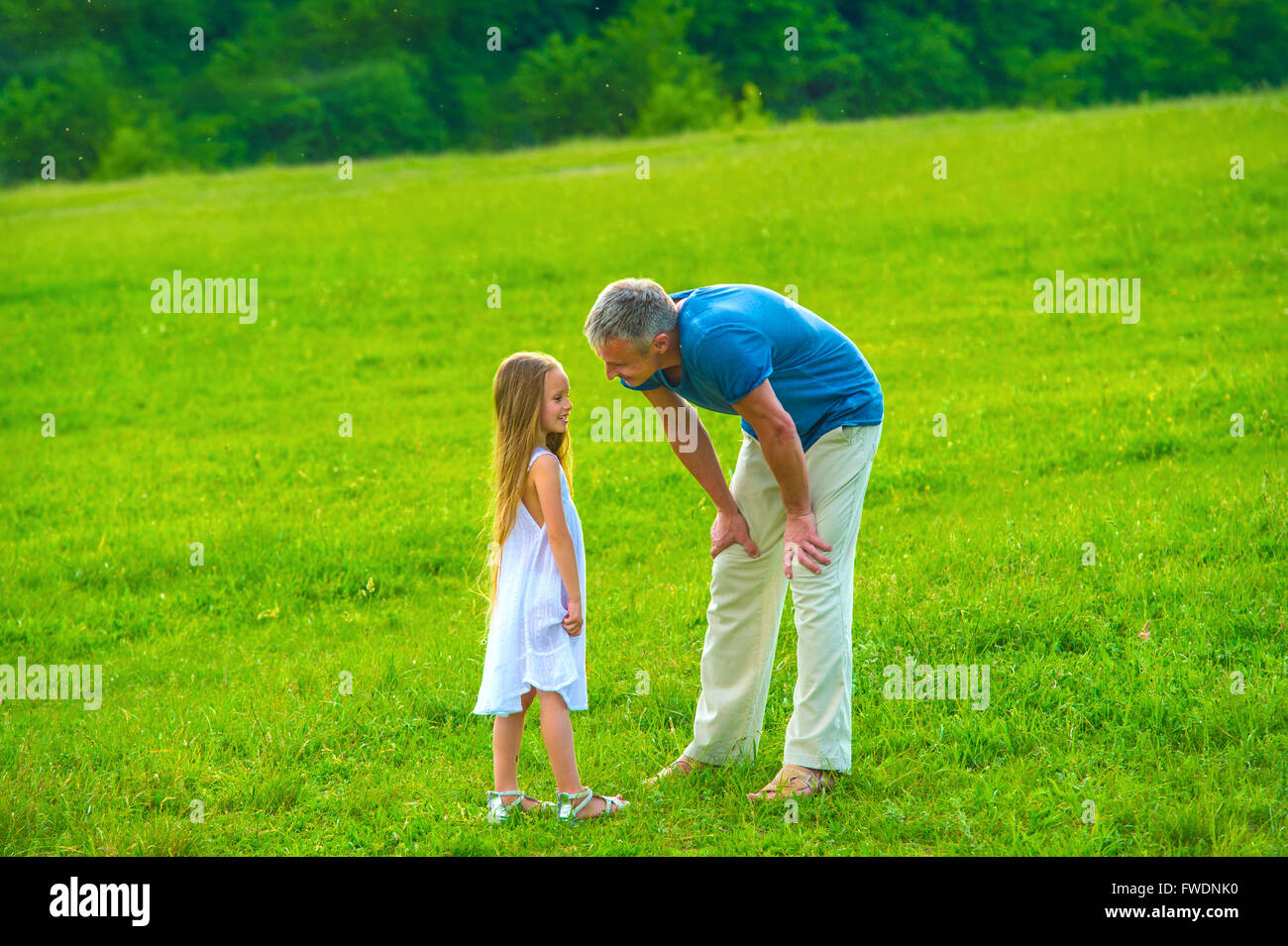 Dad with his daughter Stock Photo Alamy