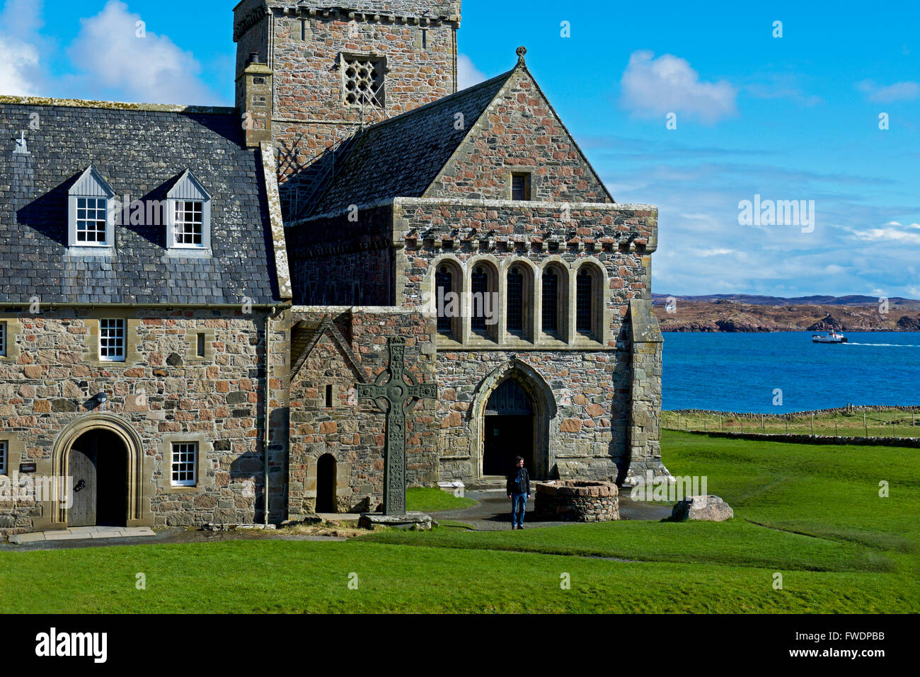 Iona Abbey, Isle of Iona, Inner Hebrides, Argyll and Bute, Scotland UK Stock Photo Alamy