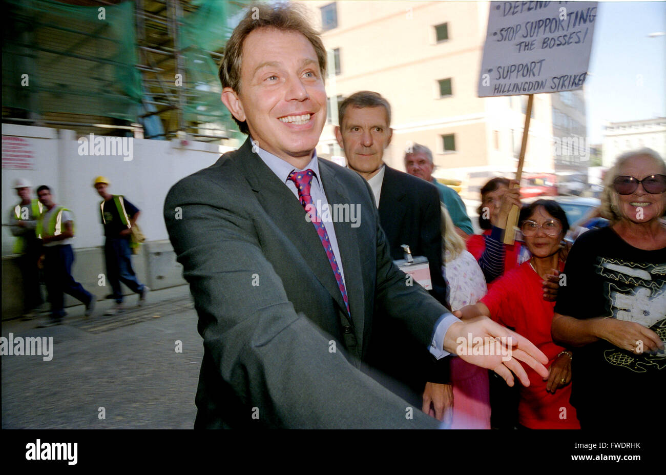 Tony Blair at the TUC Conference in Brighton in 1997 Stock Photo - Alamy