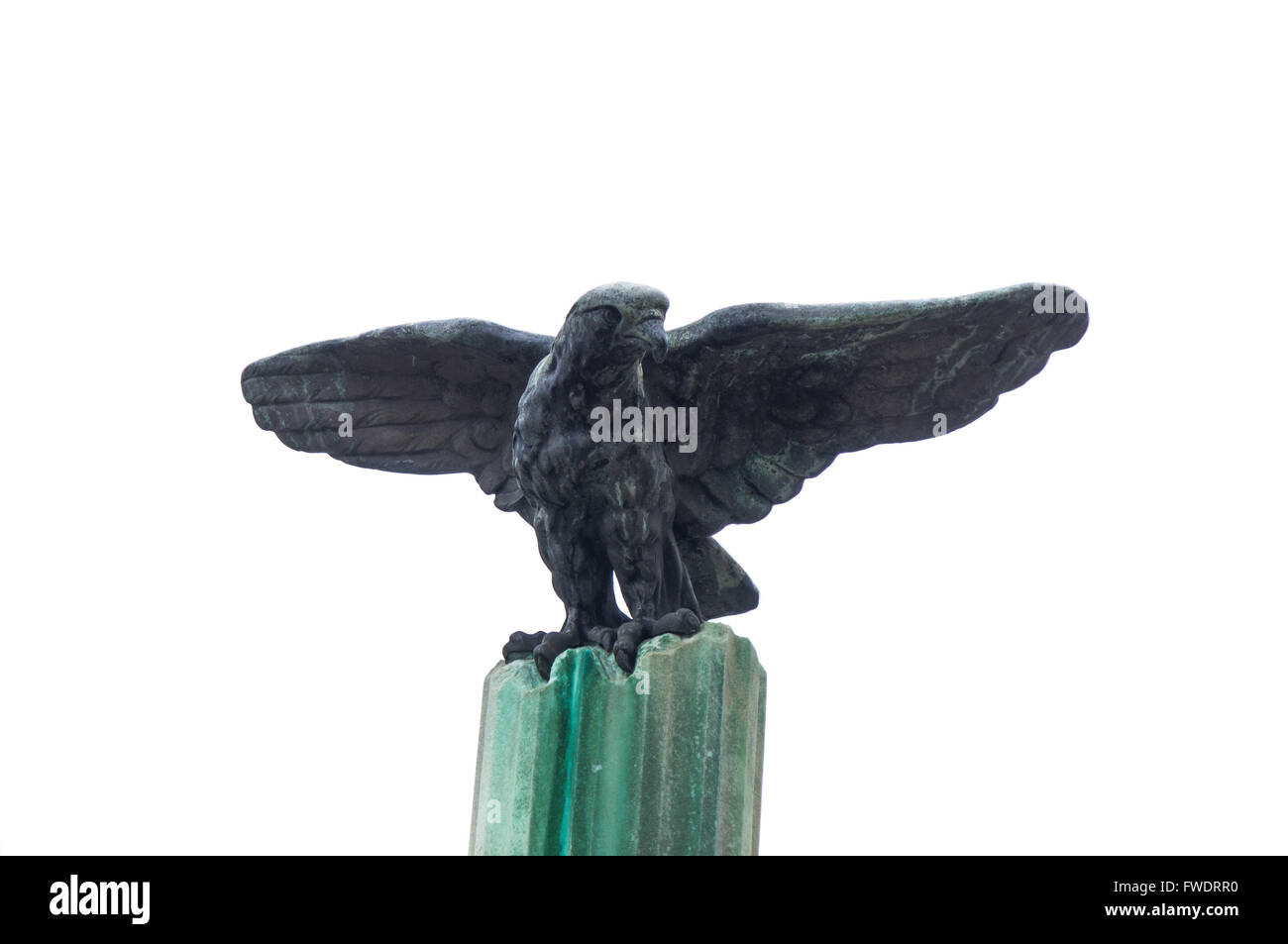 iron eagle at the Zemun cemetery Stock Photo