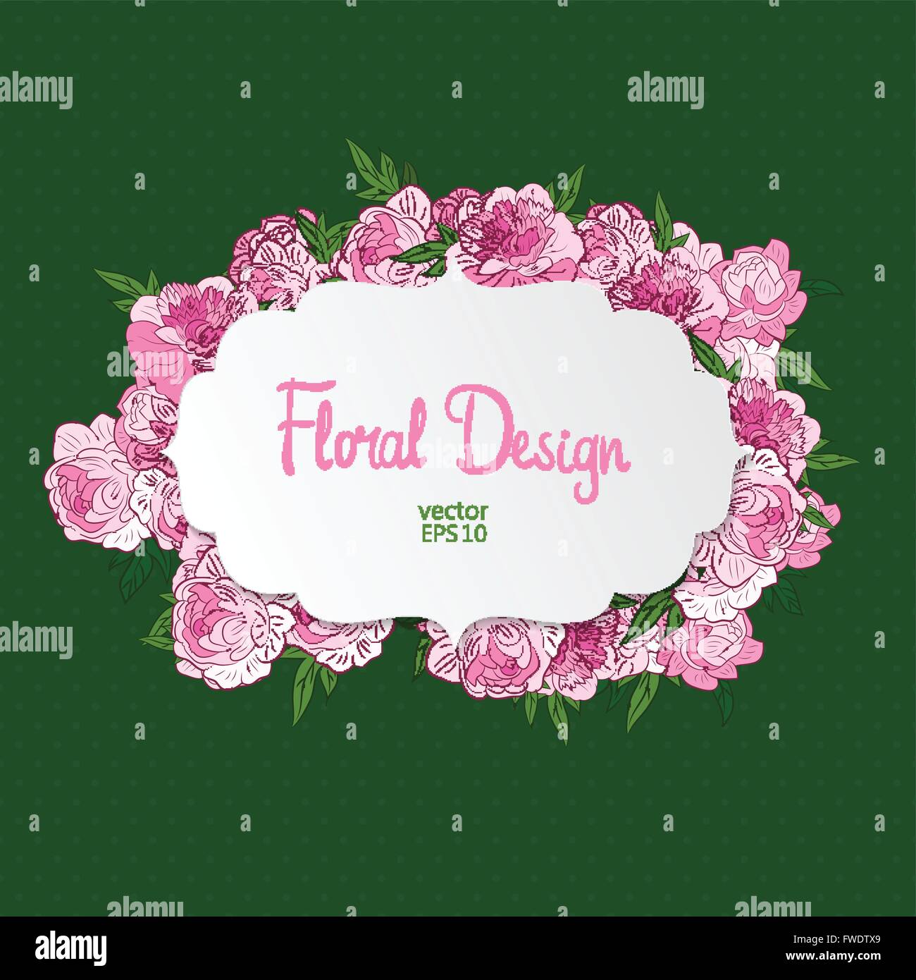 Floral vector frame Stock Vector Image & Art - Alamy