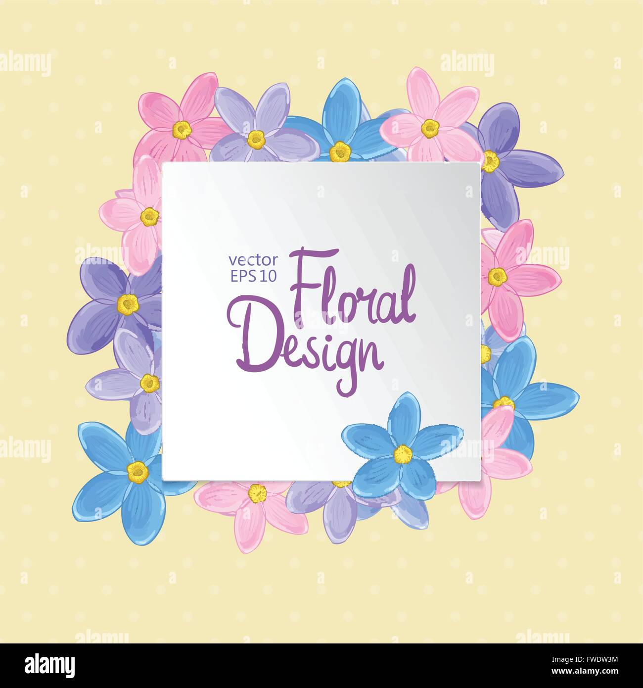 Floral vector frame Stock Vector Image & Art - Alamy