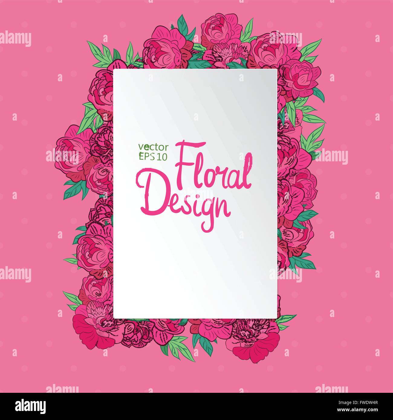 Floral vector frame Stock Vector Image & Art - Alamy