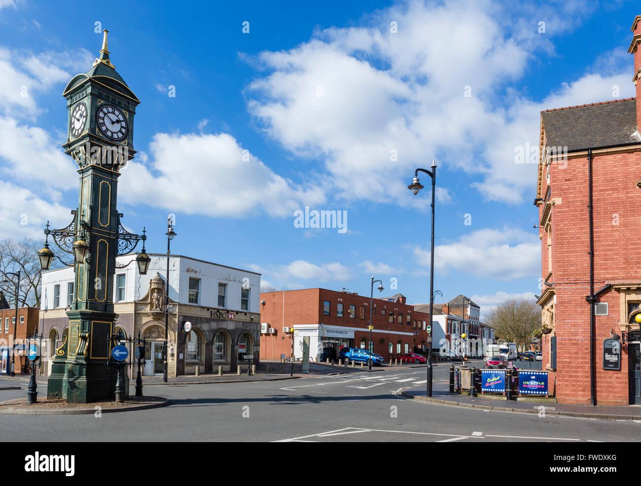 The Chamberlain Clock in the centre of the Jewellery Quarter, Birmingham, West Midlands, England, UK Stock Photo