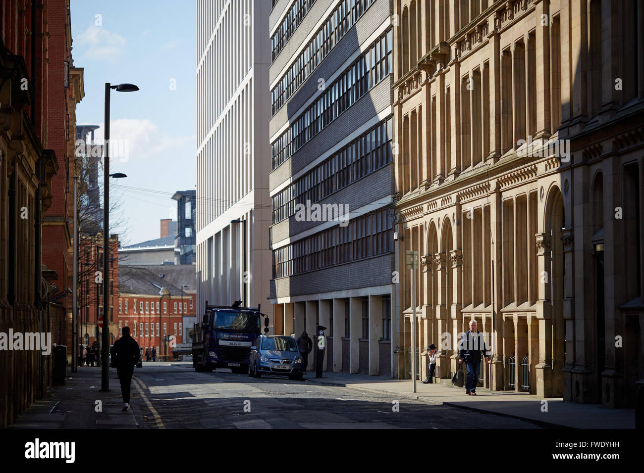 Manchester warehouse buildings Stock Photo Alamy