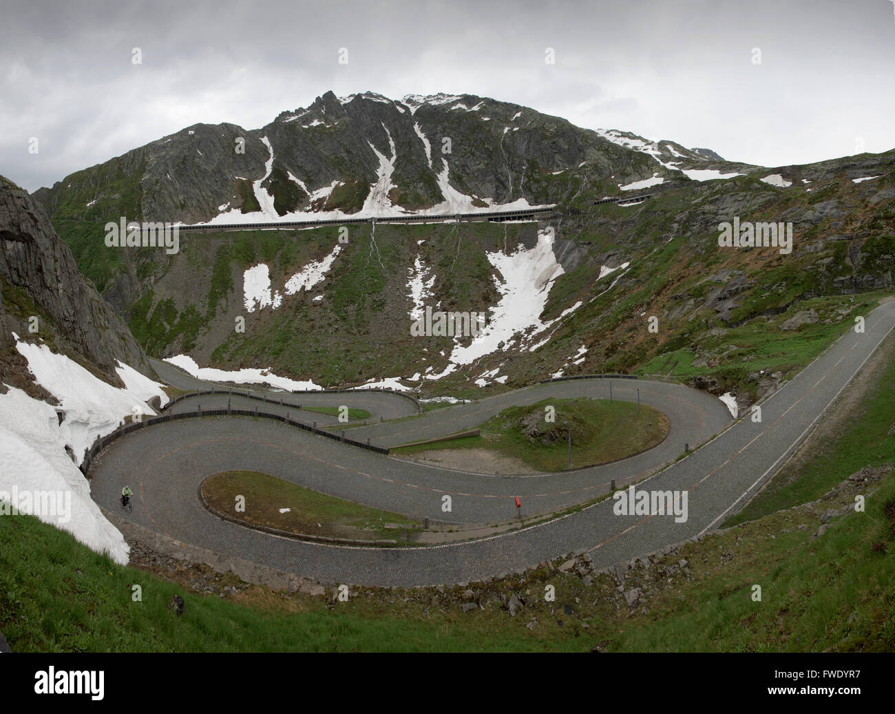 St Gotthard Pass, Switzerland. June 2015The St Gotthard Pass summit ...
