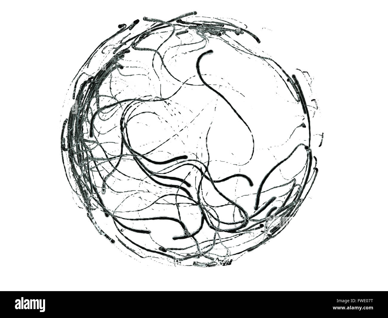 Dark fluid flow drops mixing and formation isolated on white Stock ...