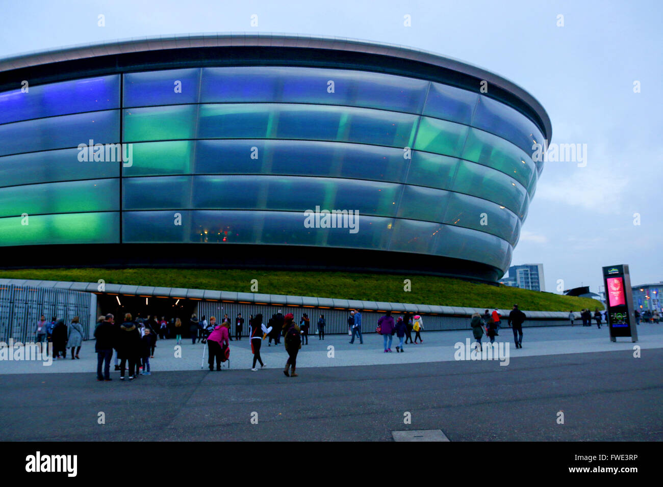 Scottish exhibition and conference centre (SECC) is Scotland's largest exhibition centre, located in the district of Finnieston Stock Photo