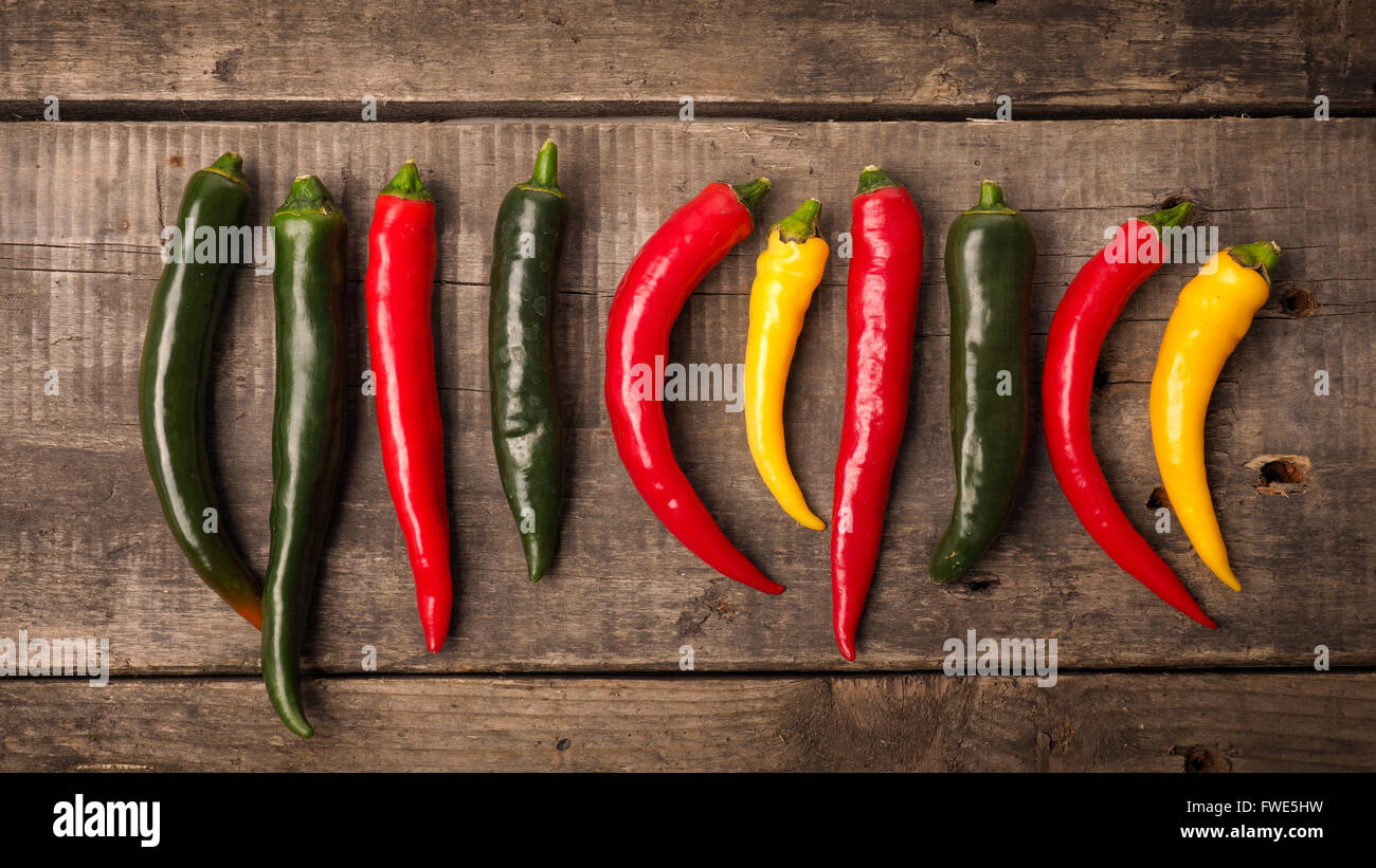 Mexican hot chili peppers colorful hi-res stock photography and images ...