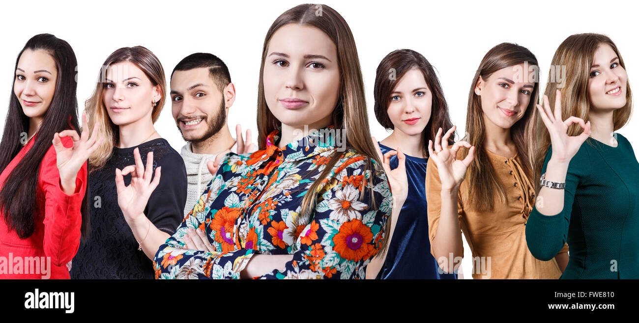 People showing OK sign Stock Photo - Alamy
