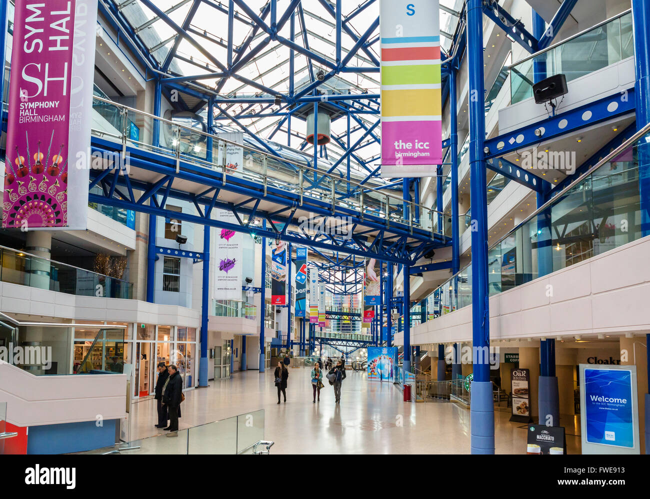Interior of the International Convention Centre (ICC), Birmingham, West Midlands, England, UK Stock Photo