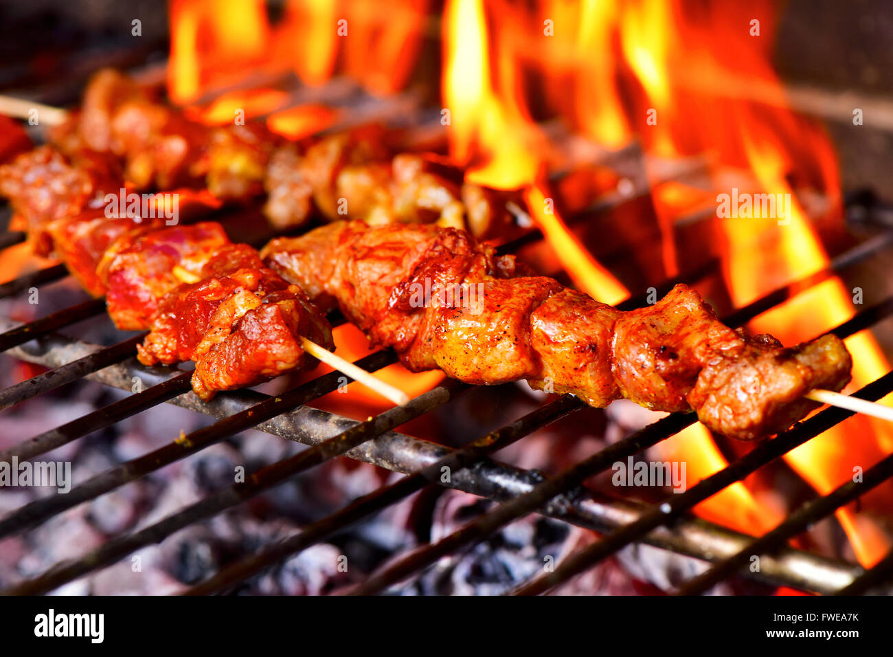 Chicken satay recipe hires stock photography and images Alamy