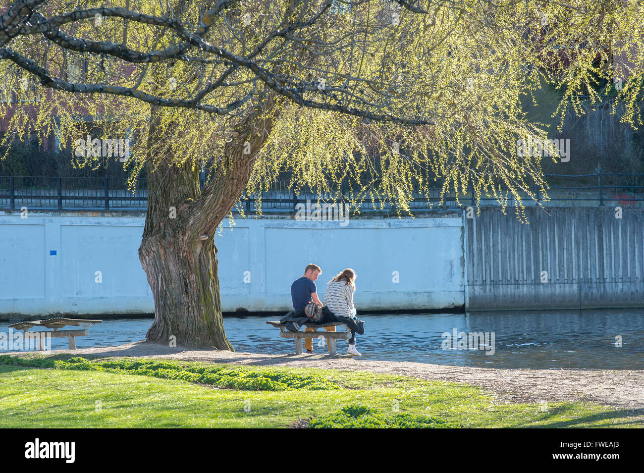Young couple enjoying stream hi-res stock photography and images - Alamy