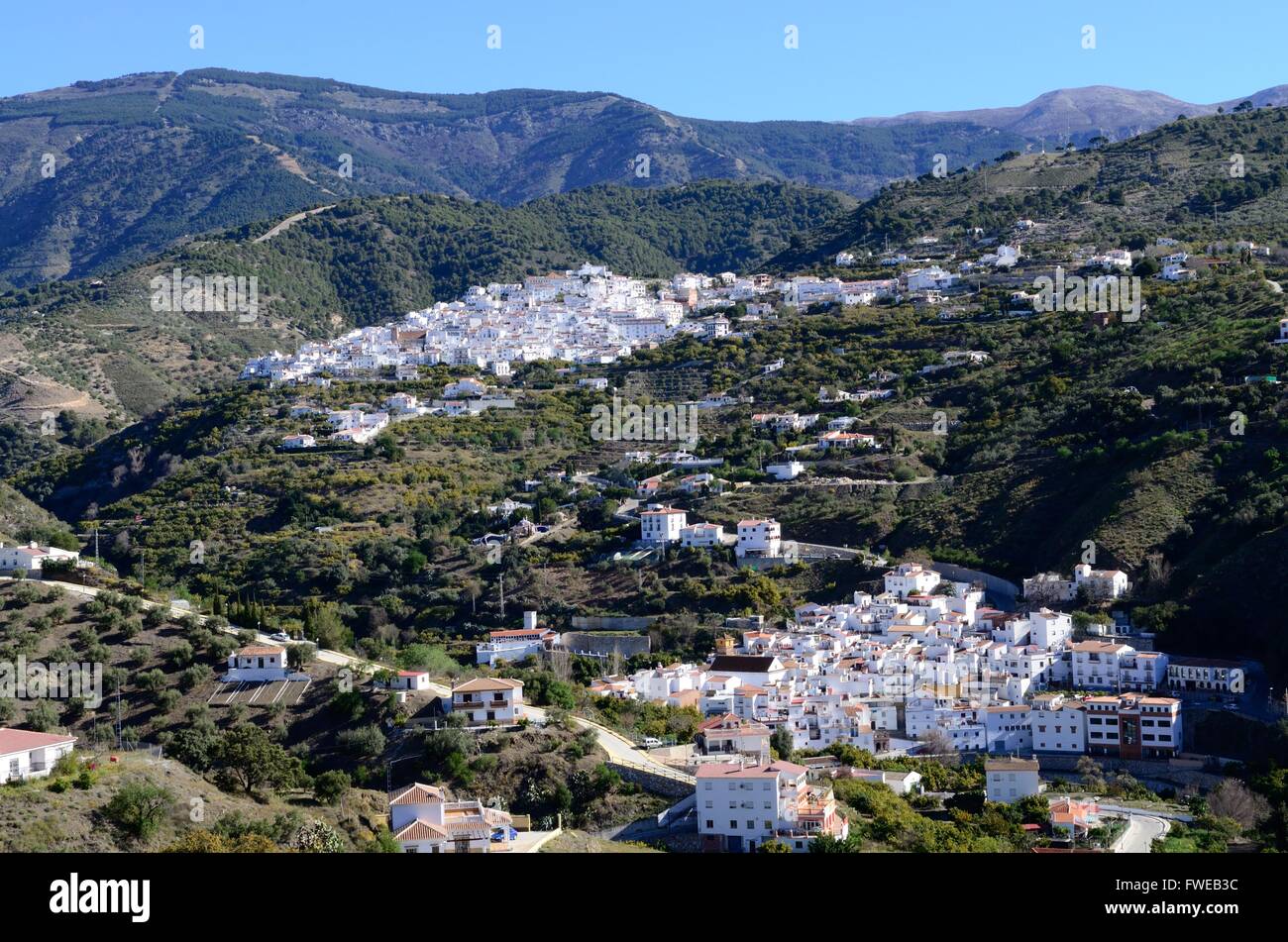 The whitewashed villages of Canillas de Albaida and Archez Andalusia