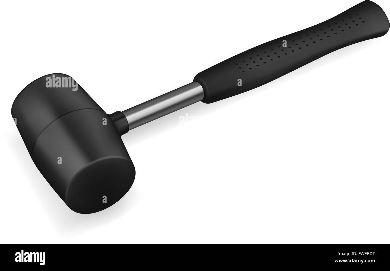 Black rubber sledgehammer Stock Vector Image & Art Alamy