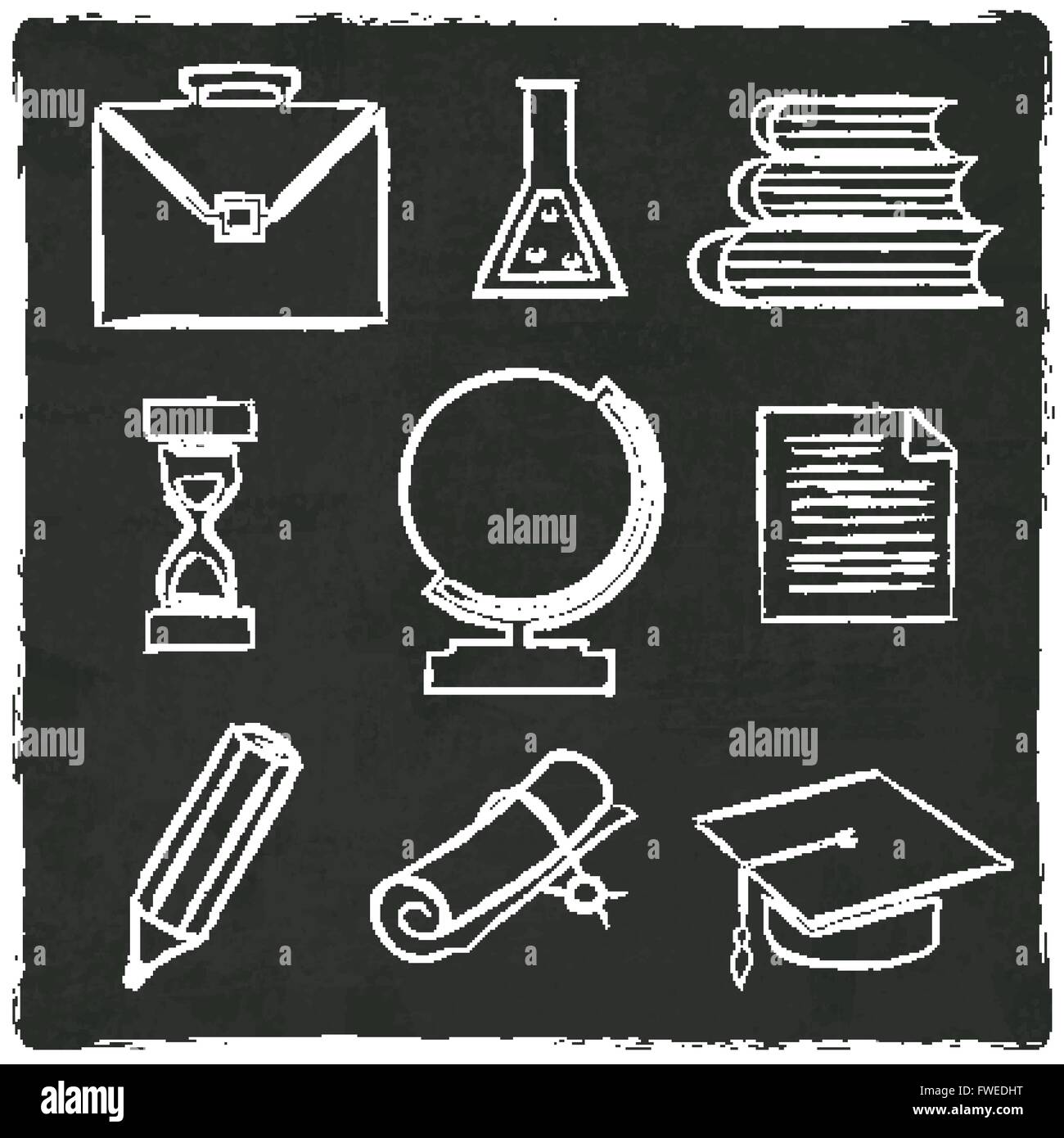 Pencil icons black pictogram Stock Vector Images - Alamy