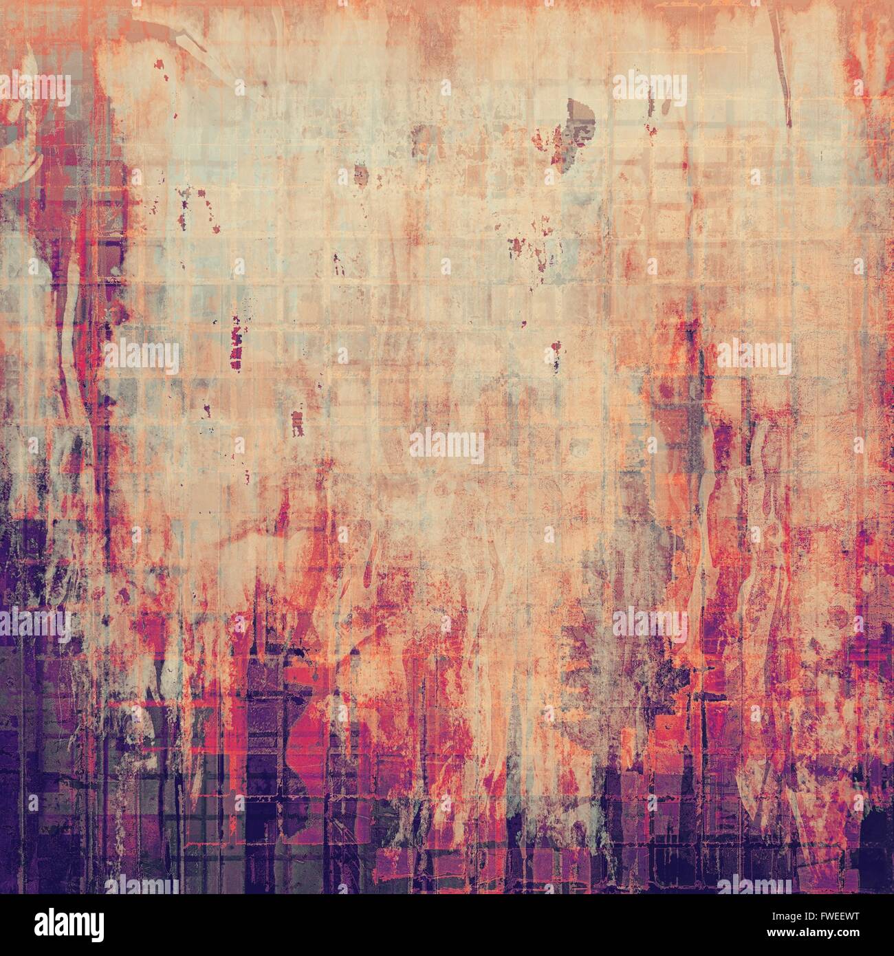 Old school frame with grunge textured elements and different color