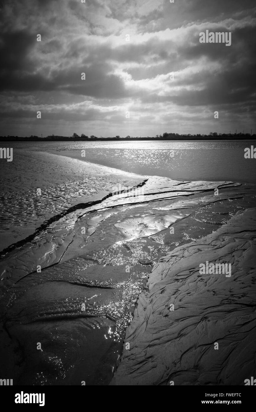 River sand texture Black and White Stock Photos & Images - Alamy
