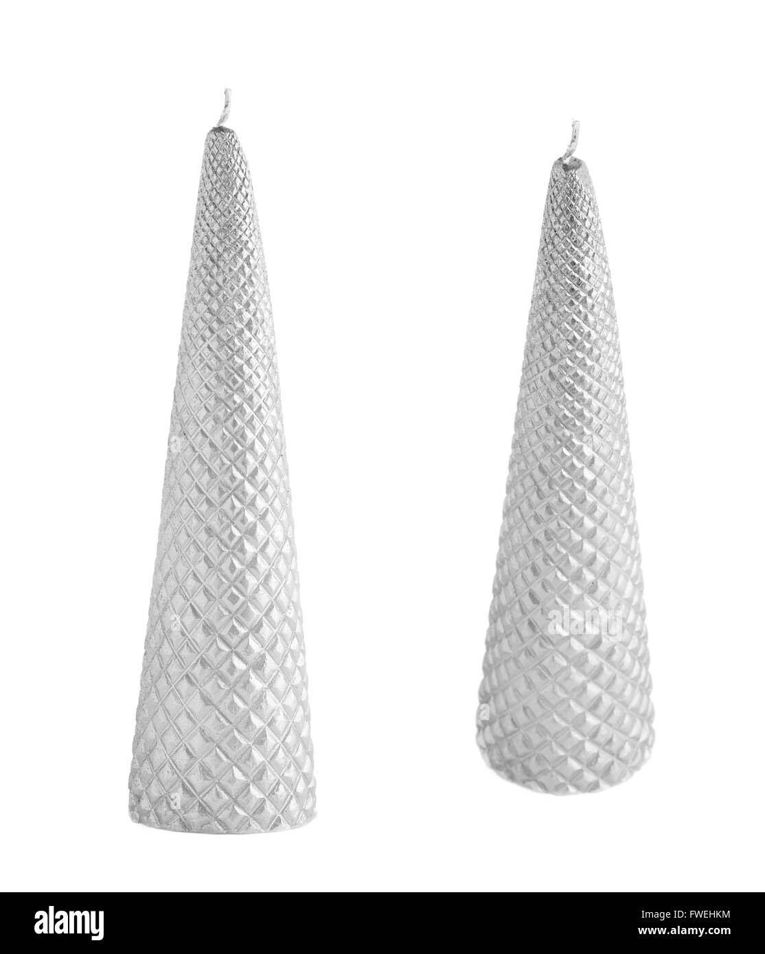 Cone shaped candle isolated Stock Photo Alamy