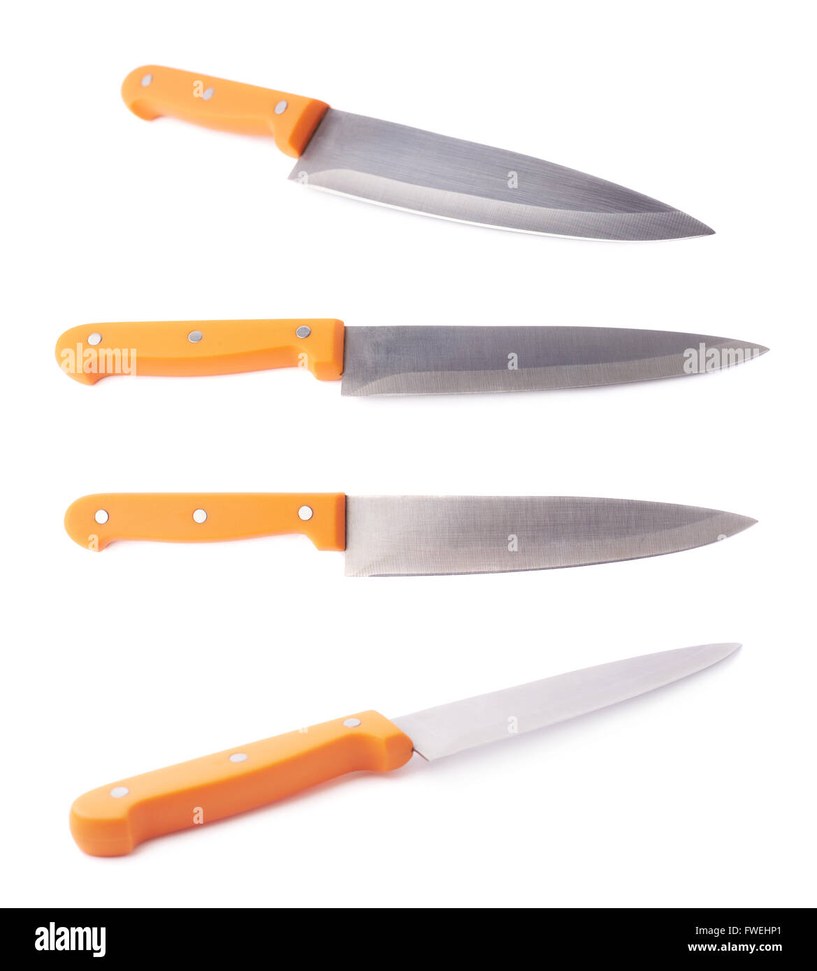 Steel kitchen knife isolated Stock Photo - Alamy