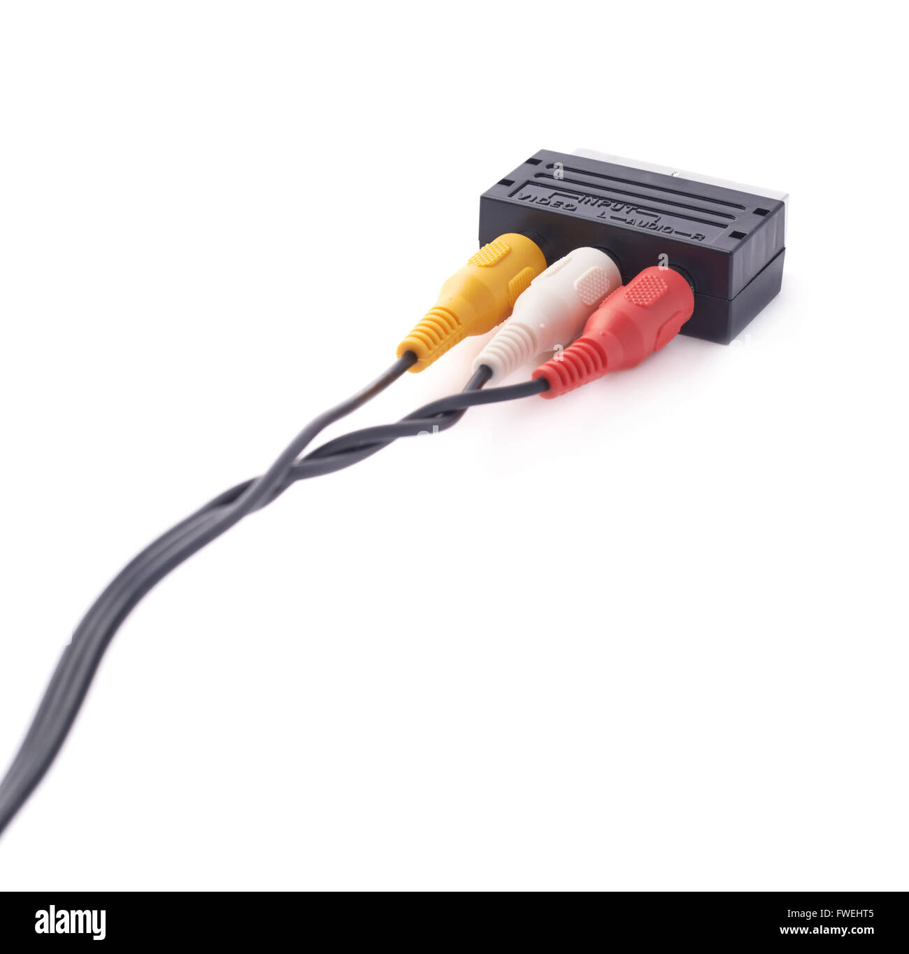 Composite video RCA cable connector Stock Photo Alamy