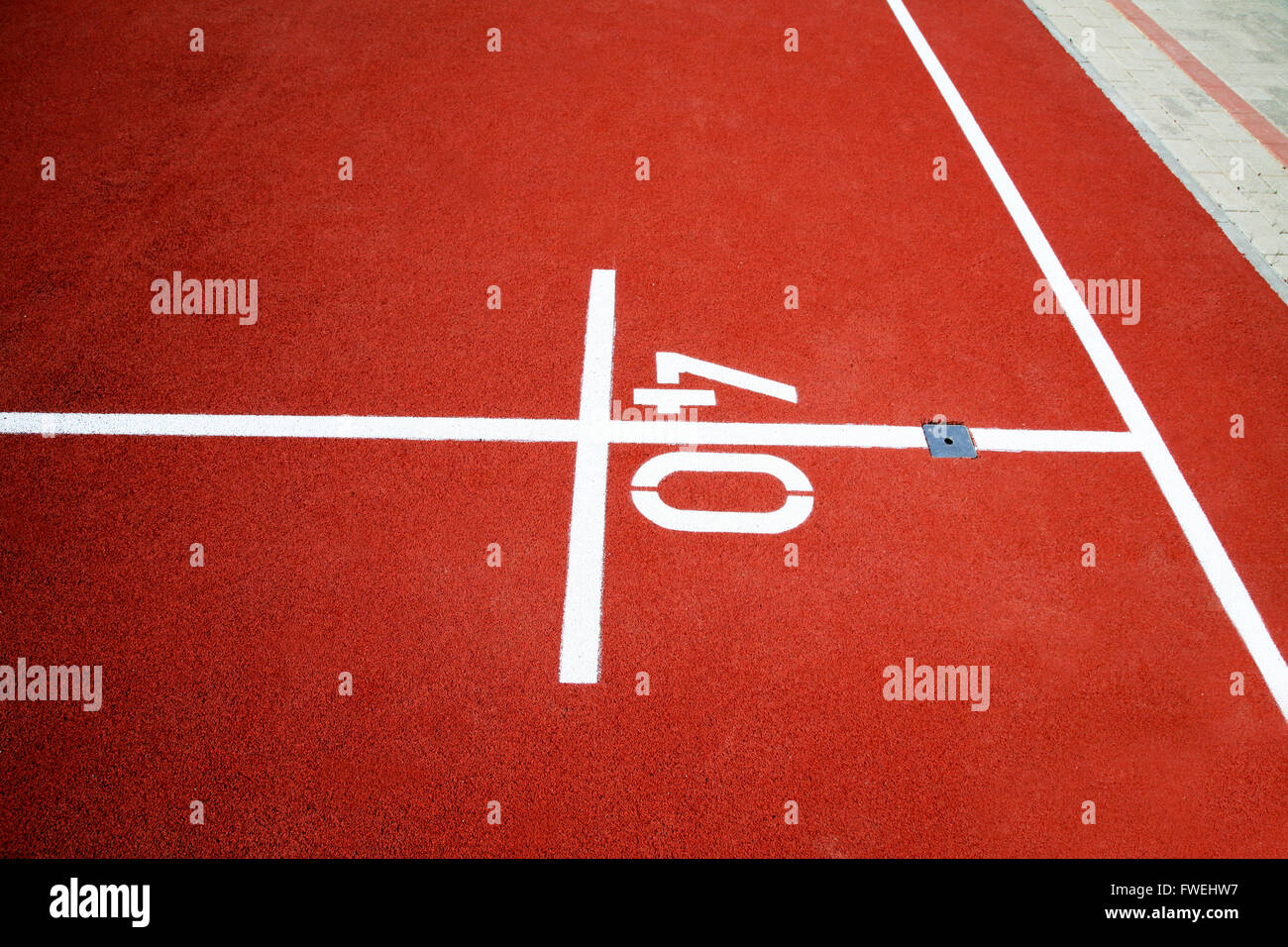 tartan track playing field Stock Photo - Alamy
