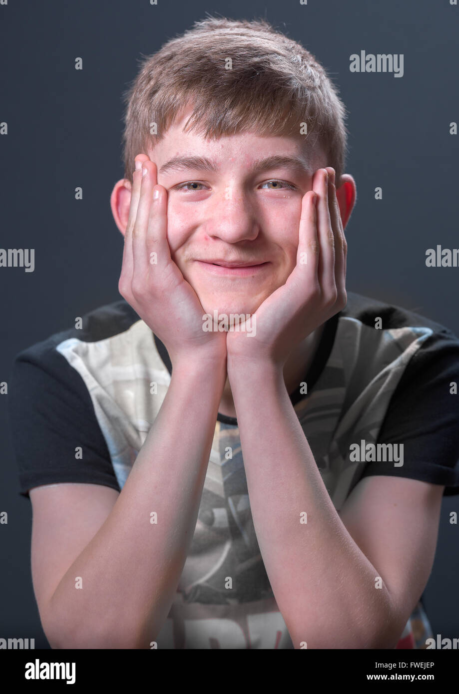 Contented happy relaxed hi-res stock photography and images - Alamy