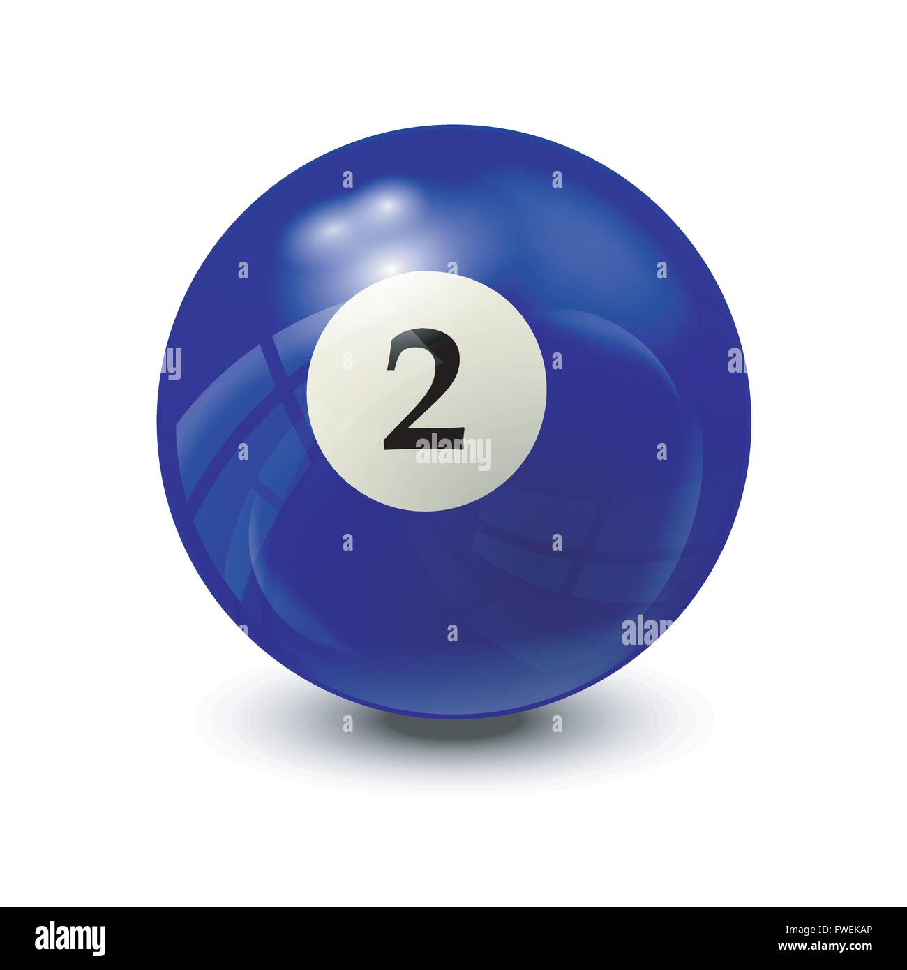 billiard ball 2 realistic vector design Stock Vector Image & Art Alamy