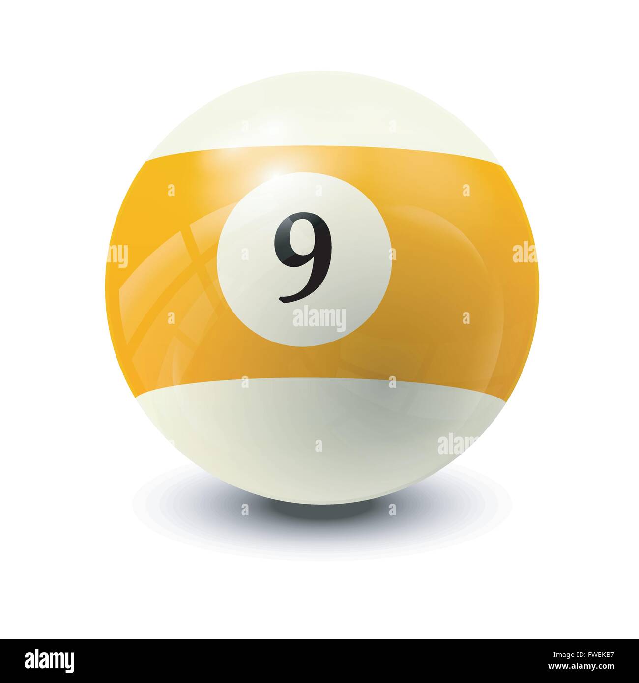 billiard ball 9 realistic vector design Stock Vector Image & Art Alamy