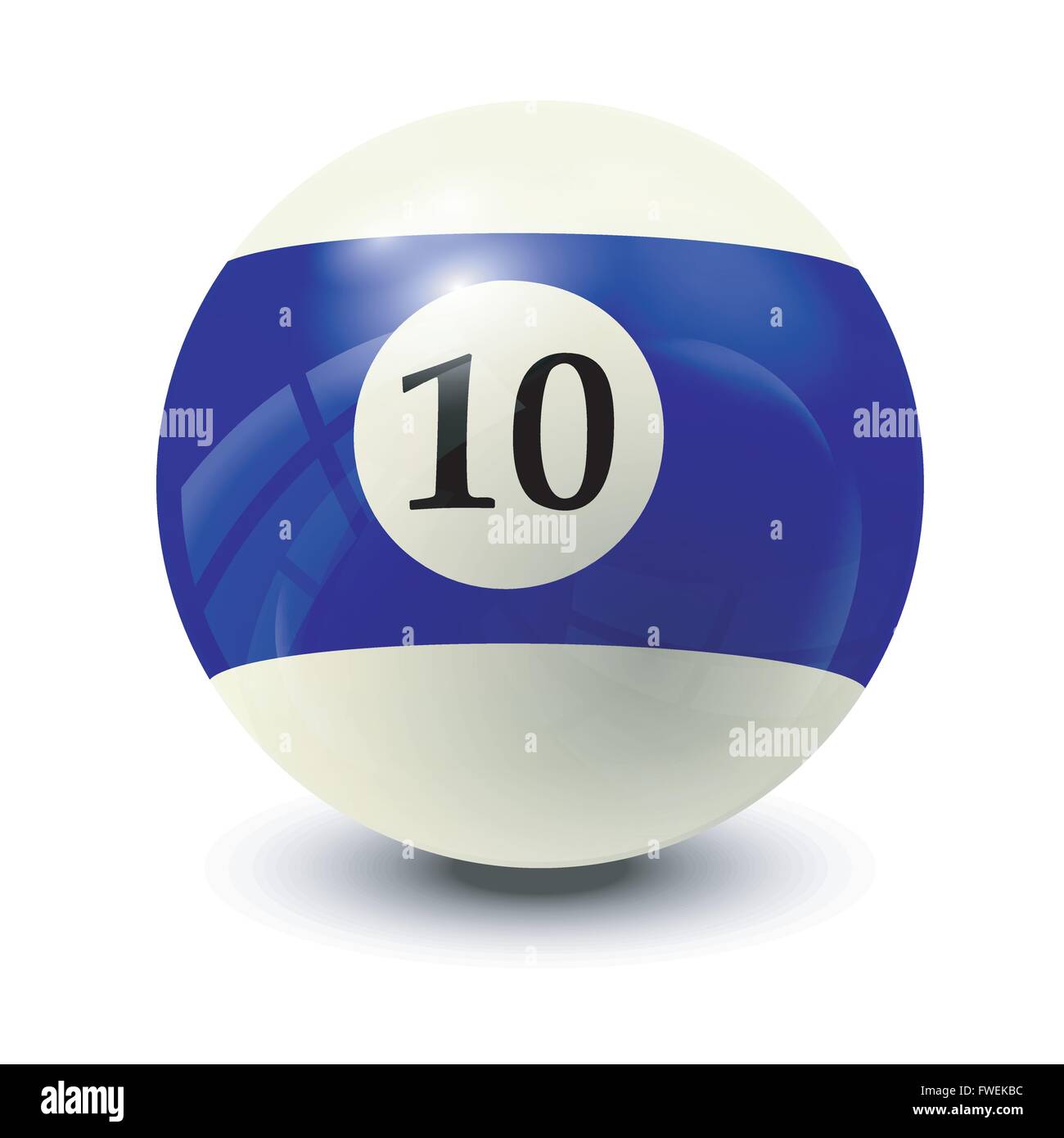 billiard ball 10 realistic vector design Stock Vector Image & Art Alamy
