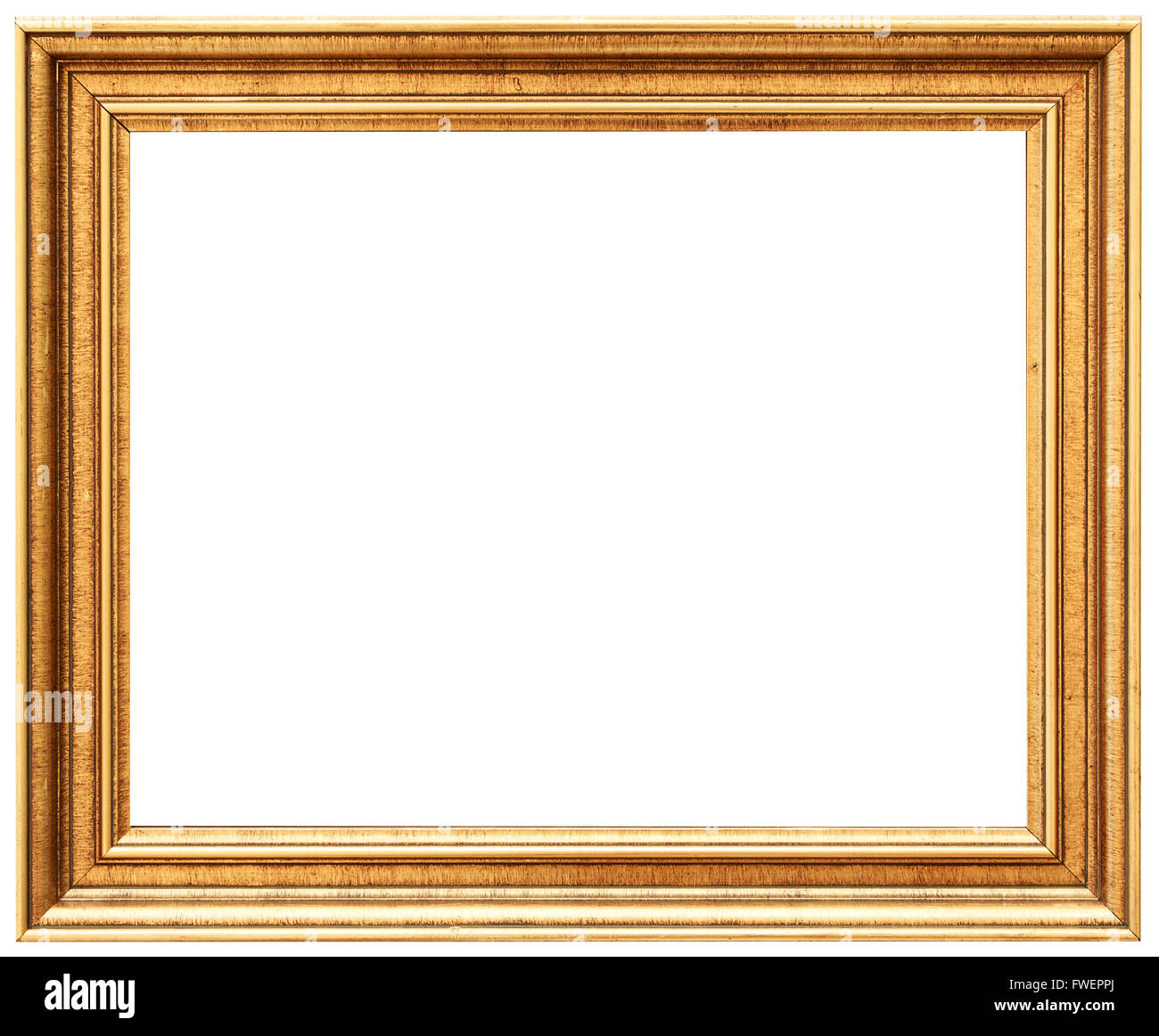 golden vintage frame isolated