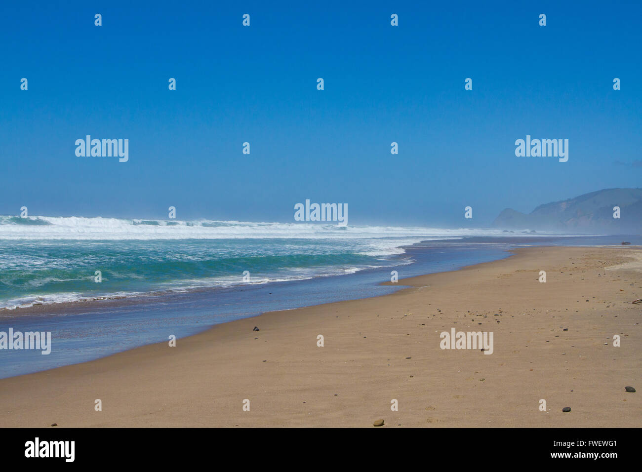 At Olivia Beach in Lincoln City Oregon the waves are mellow and the