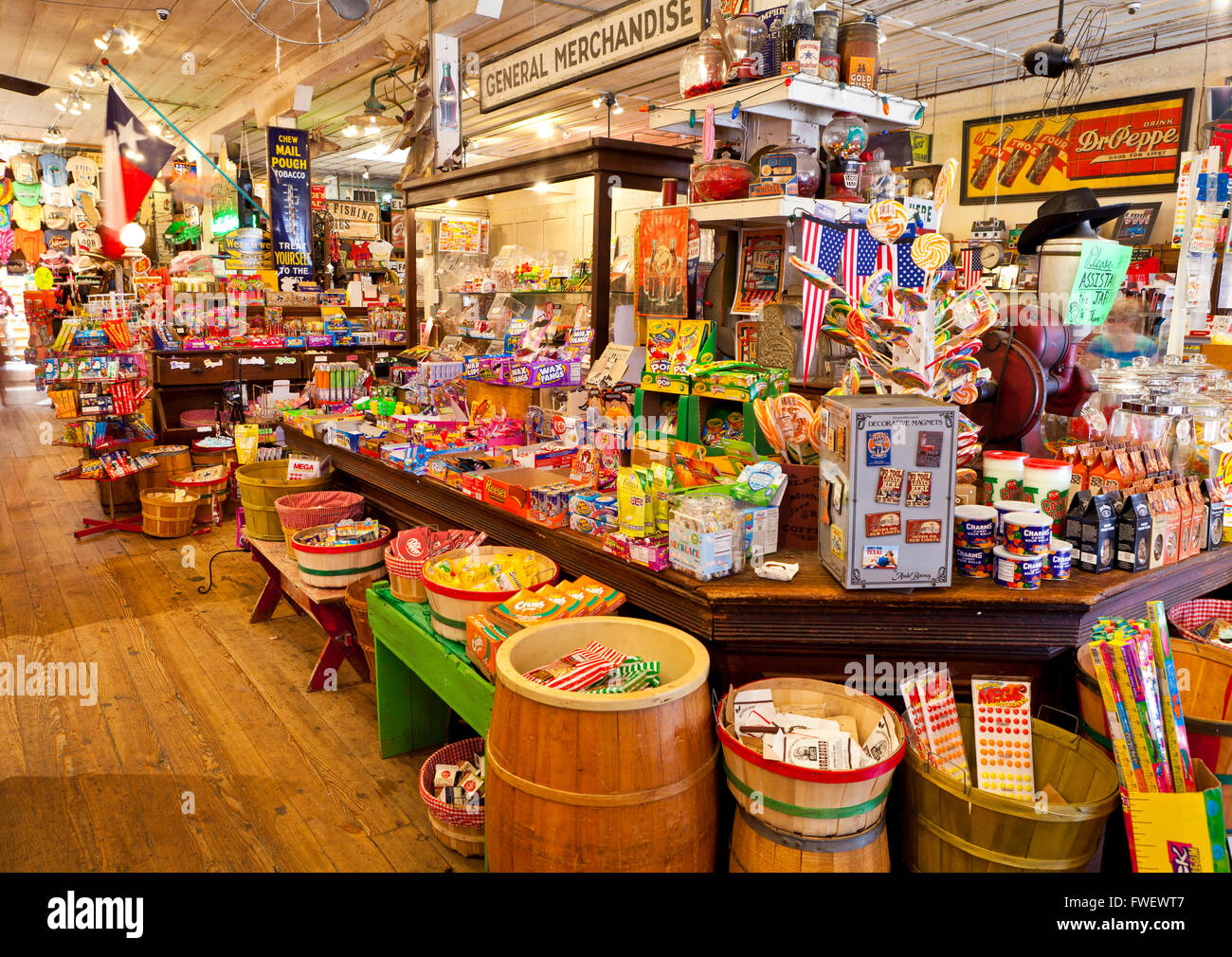 General Store in a town called Jefferson, Texas, United States of America, North America Stock Photo