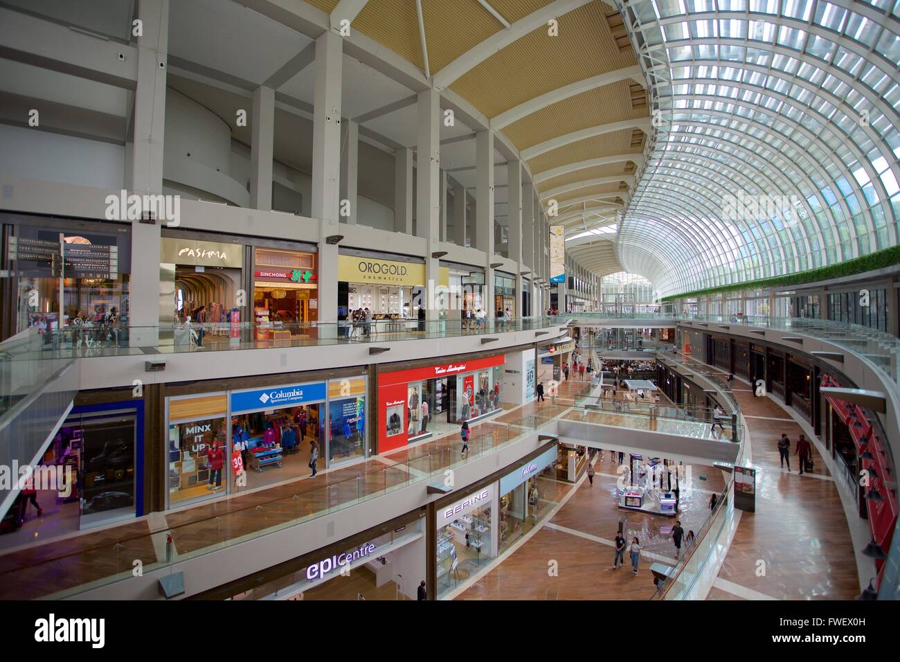 Marina Bay Sands Shopping Mall Interior, Singapore, Southeast Asia