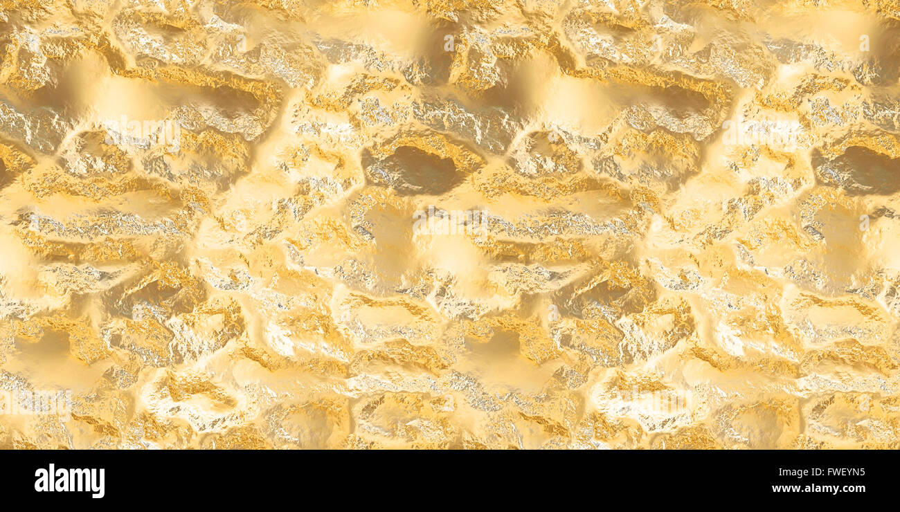 Gold foil seamless texture Stock Photo