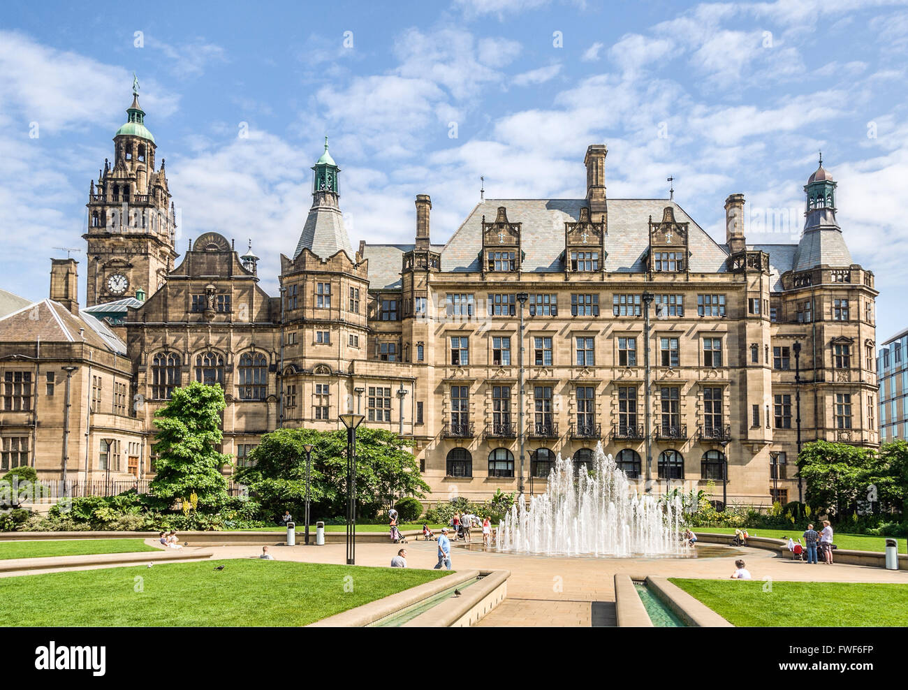 Sheffield Town Hall, England, UK Stock Photo