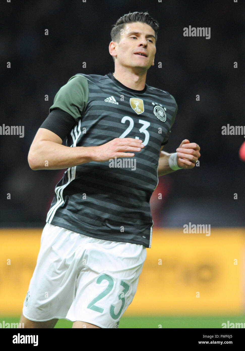Friendly match at Olympia-Stadion Berlin, Germany vs England: Mario Gomez (GER) Stock Photo