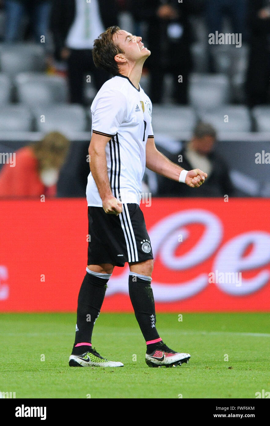 Friendly match at Allianz Arena Munich, Germany vs Italy: Mario Goetze (GER) Stock Photo