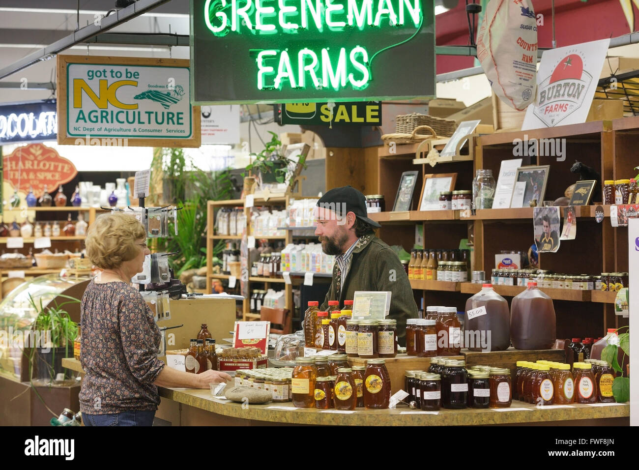 Healthy shopping, Seventh Street Public Market, Charlotte, North