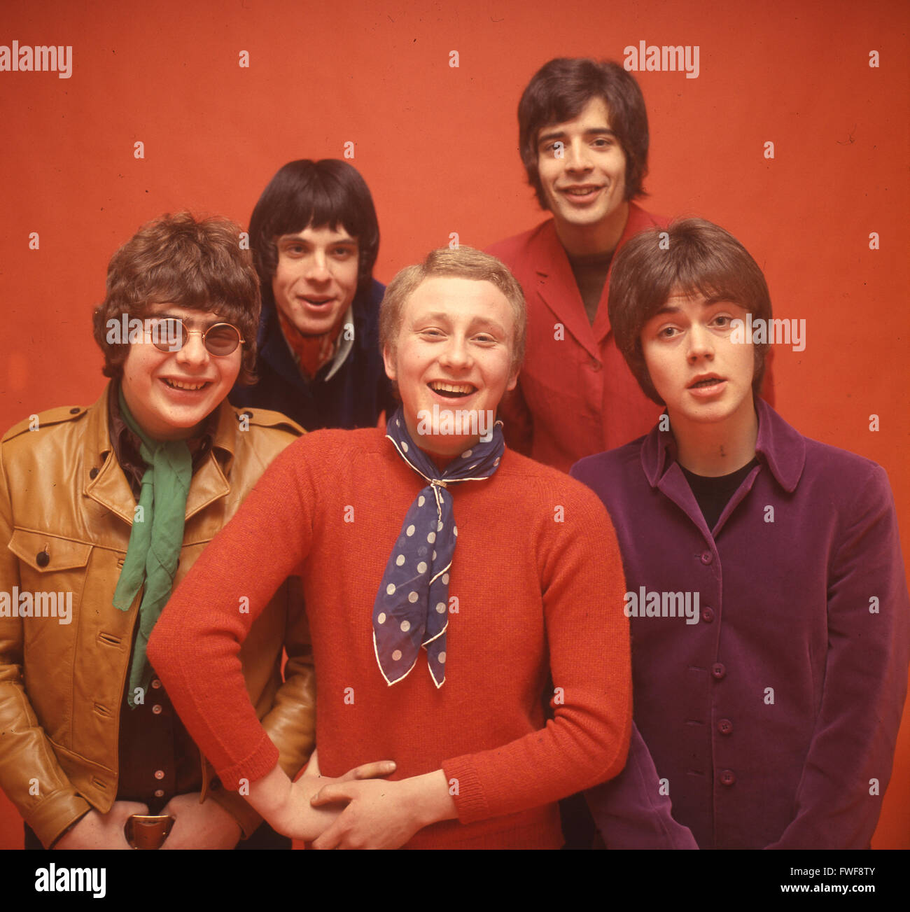 LOVE AFFAIR UK pop group in 1968 with Steve Ellis in red shirt Stock Photo  - Alamy