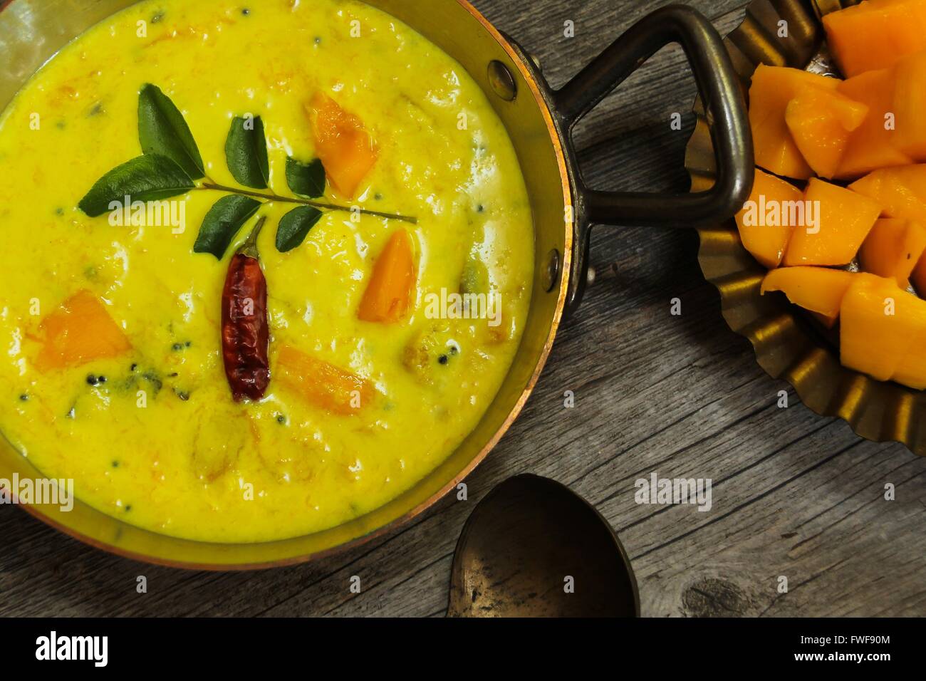 Mango Yogurt Curry South Indian Kerala food Stock Photo Alamy